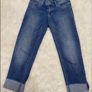 White House Black Market High-Rise Crop Jeans